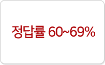 정답률 60~69%